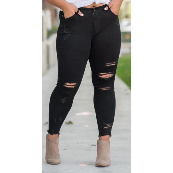 Kankan Women’s skinny distressed jeans - Picture 5 of 6